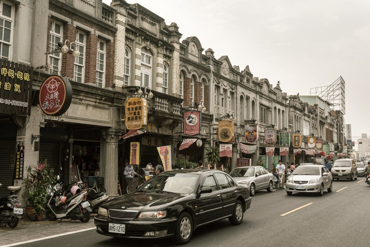The northern end of a historic city block in Xinhua