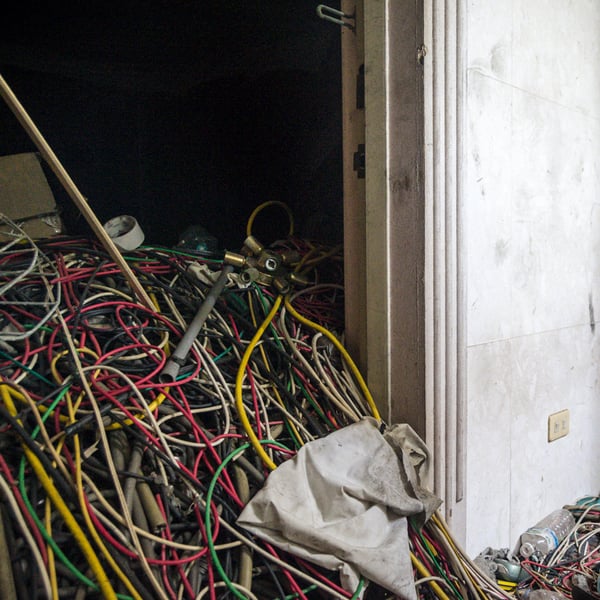 A room full of cables