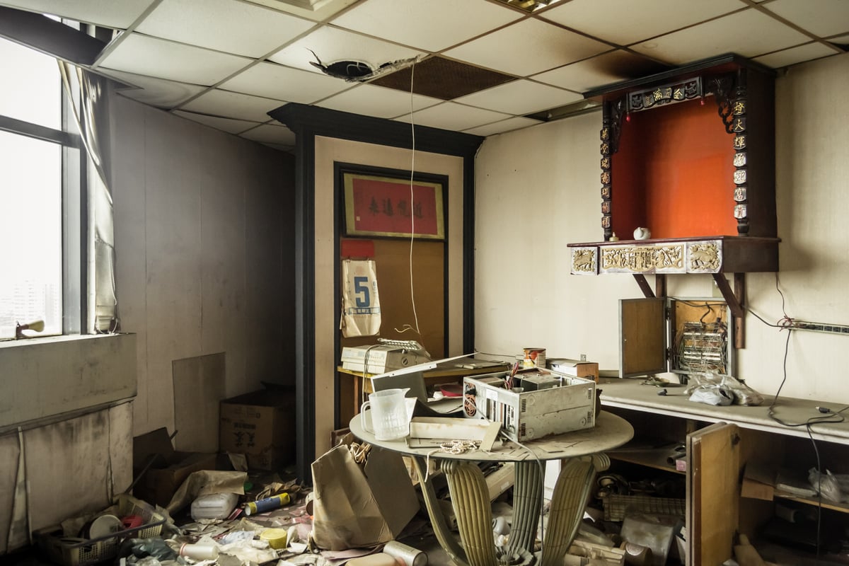 The back office at the Friendship Hotel
