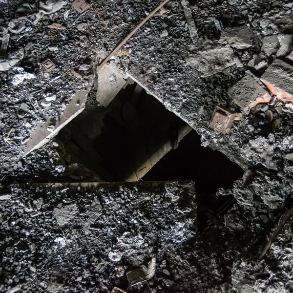 Watch out for a hole in the floor