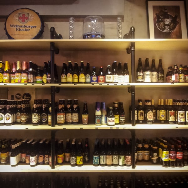 Beer selection at Hop In