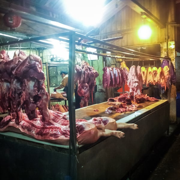 Somewhere in the Zhongli food terminal area