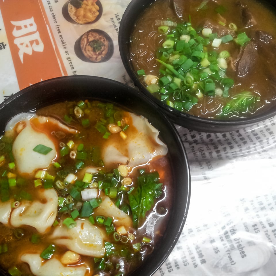 Yongchuan Beef Noodle offerings