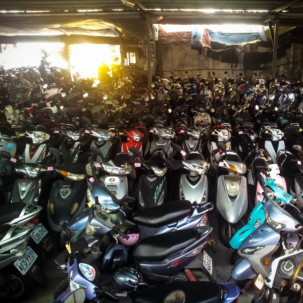 Scooter zoo in Zhongli