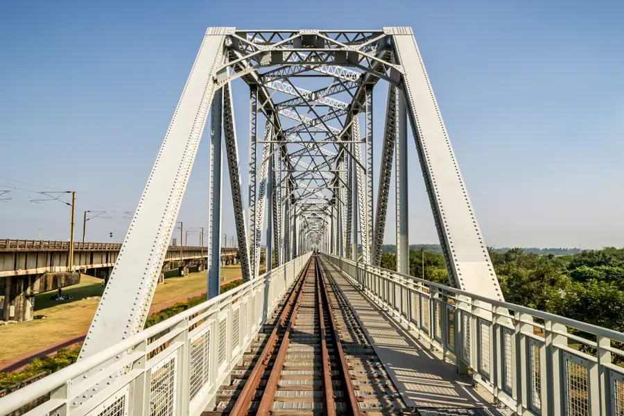 Lower Tamsui River Iron Bridge Kaohsiung Section