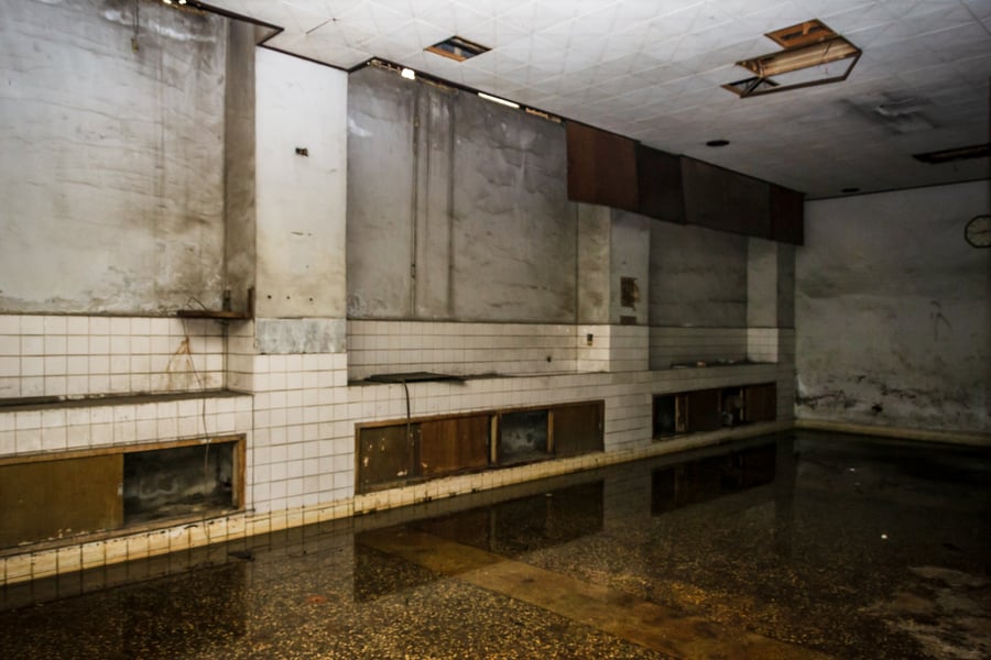 Flooded Morgue Inside Xinglin General Hospital (杏林綜合醫院)